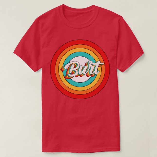 Camiseta Círculo de Burt do Shirt Vintage (Frente do Design)