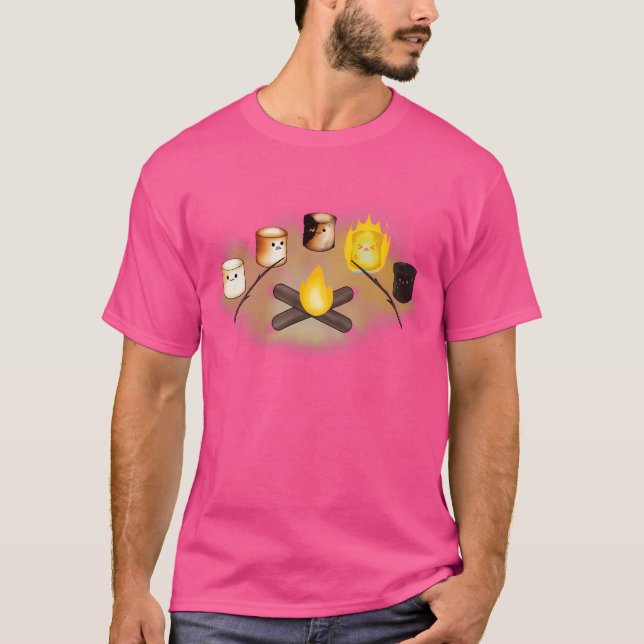 Camiseta Círculo de Campanha do Marshmallow - Tostro torrad (Frente)