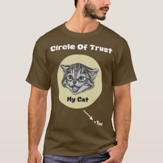 Camiseta Círculo De Confiança Meu Gato Te Deu