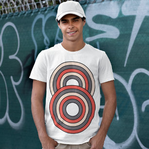 Camiseta Círculo de cor retrô
