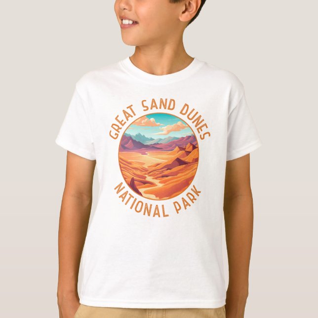 Camiseta Círculo de Distância do Parque Nacional das Dunas  (Frente)