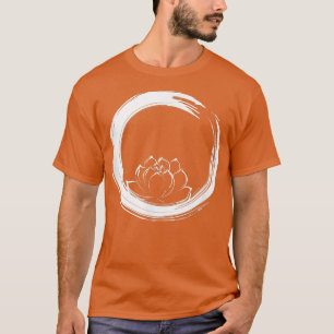 Camiseta Círculo de Enso Zen e Flor de Lotus