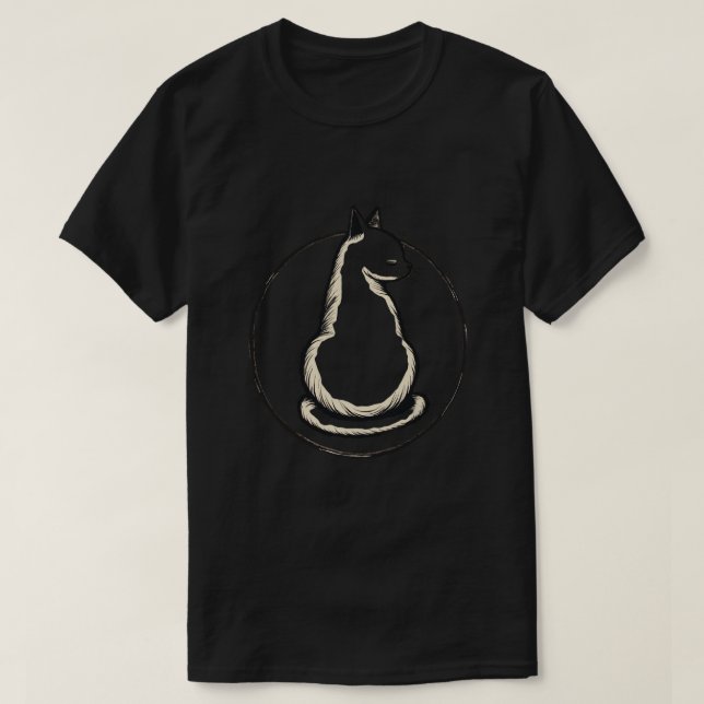Camiseta Círculo de Gato (Frente do Design)