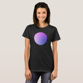 Camiseta Círculo de Gradiente Roxo com Vinheta em Design Ab