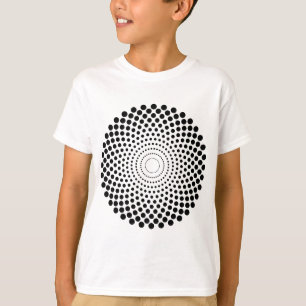 Camiseta Círculo de intervalo mínimo 02 - preto