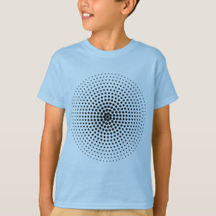 Camiseta Círculo de intervalo mínimo 03 - preto