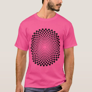 Camiseta Círculo de Meio-Tom 02 - Preto
