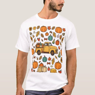 Camiseta Círculo de Moldura de Monograma de Louro Dourado