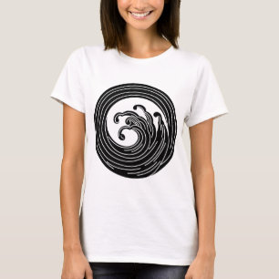 Camiseta Círculo de onda em turbilhão