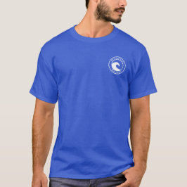 Camiseta Círculo de Onda Oceânica Design do Oceano Branco d