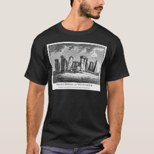 Camiseta Círculo de Pedra de Corte Antiquado