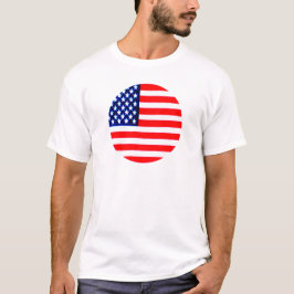 Camiseta Círculo de Sinalizador dos EUA Tdhe MUSEUM Zazzle