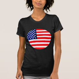Camiseta Círculo de Sinalizador dos EUA Tdhe MUSEUM Zazzle