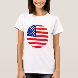 Camiseta Círculo de Sinalizador dos EUA Tdhe MUSEUM Zazzle