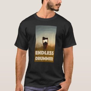 Camiseta Círculo de tambor sem fim Drummer de praia tambor 