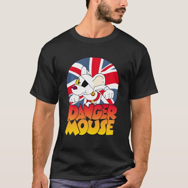 Camiseta Círculo de Tomada de Rato Perigoso (Frente)