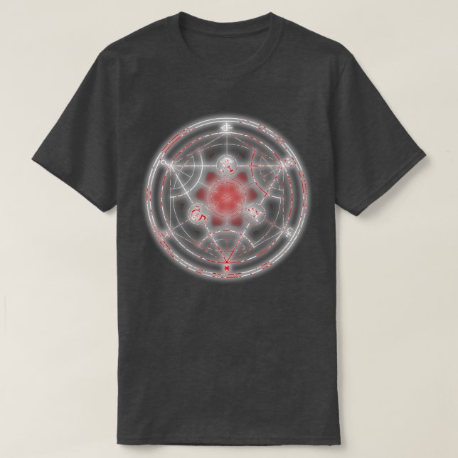 Camiseta círculo de transmutação 11 (Frente do Design)