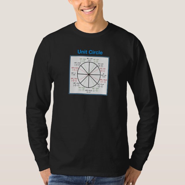 Camiseta Círculo de Unidade de Matemática Educacional (V2) (Frente)