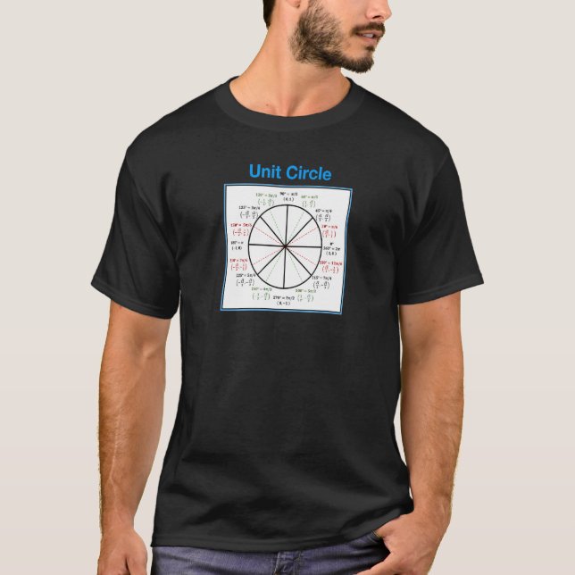 Camiseta Círculo de Unidade de Matemática Educacional (V2) (Frente)