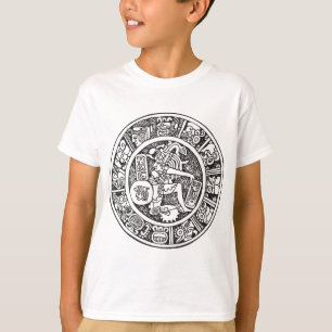 Camiseta Círculo maia, hieroglyph mexicano (Maya)