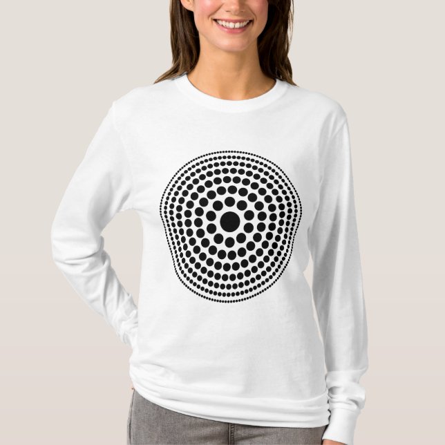 Camiseta Círculo Meio-Tonalidade 01 (Frente)