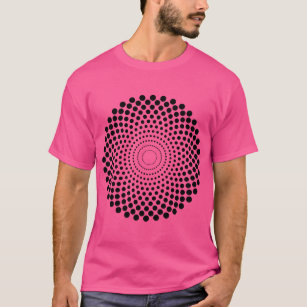 Camiseta Círculo Meio-Tonalidade 02 - Preto