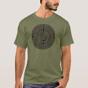 Camiseta Círculo Negro Pintura Bela do Labirinto