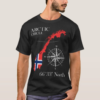 Camiseta Círculo Polar Ártico da Noruega - Norte Polar Norg