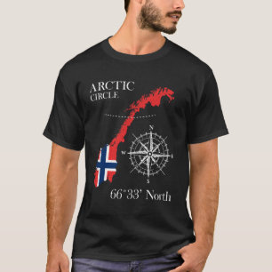 Camiseta Círculo Polar Norte Nordeste Norueguês F