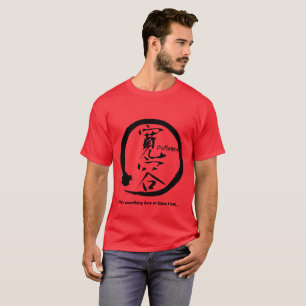 Camiseta Círculo preto do zen do enso • Kanji para a
