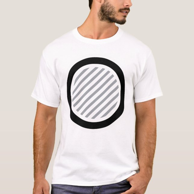 Camiseta Círculo Primário Preenchido – Forma Minimalista (Frente)