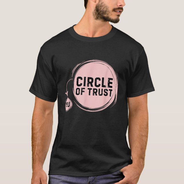 Camiseta Círculo Sarcasmo De Confiança Engraçado (Frente)