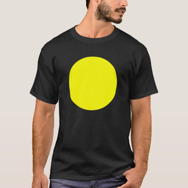 Camiseta Círculo simples - amarelo (Frente)
