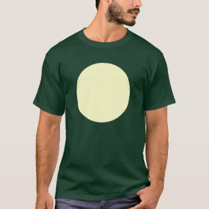 Camiseta Círculo Simples - Amarelo Pálido
