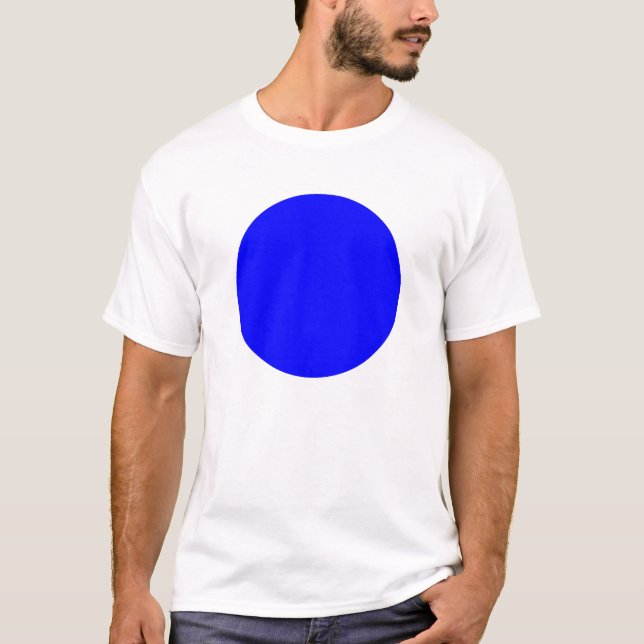 Camiseta Círculo Simples - Azul (Frente)