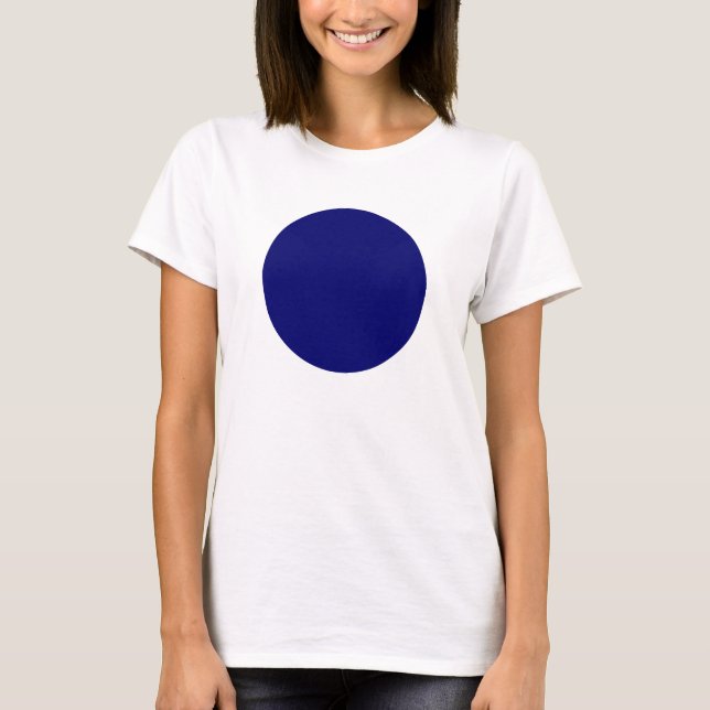 Camiseta Círculo Simples - Marinho Profundo Azul (Frente)