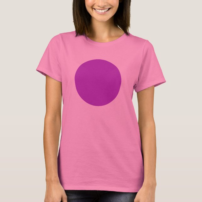 Camiseta Círculo Simples - Roxo Magnético (Frente)