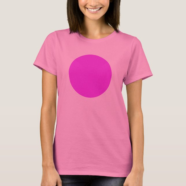 Camiseta Círculo Simples - Roxo Neon (Frente)