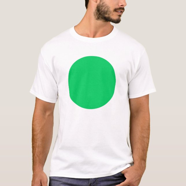Camiseta Círculo Simples - Verde Claro (Frente)