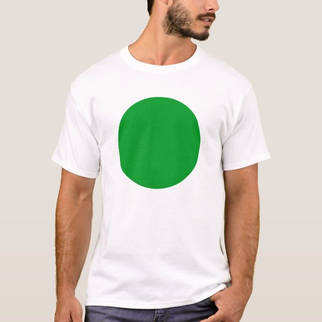 Camiseta Círculo Simples - Verde de Grama (Frente)