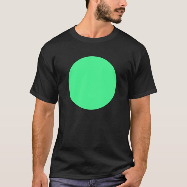 Camiseta Círculo Simples - Verde Mint (Frente)