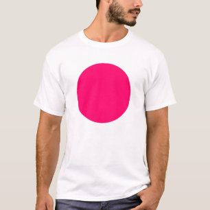 Camiseta Círculo Simples - Vermelho Neon