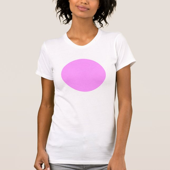 Camiseta Círculo Simples - Violeta Leve (Frente)