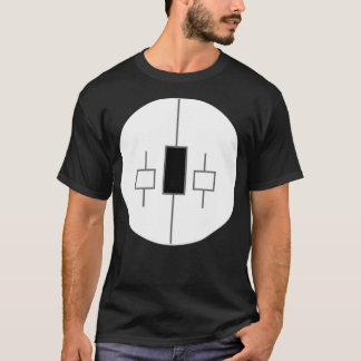Camiseta círculo superior de rotação de onda alta