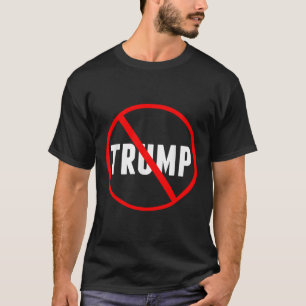 Camiseta Círculo Vermelho Anti-Trump X Político