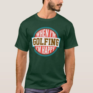 Camiseta Círculo Vermelho do Texto Branco do Ouro Personali