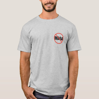 Camiseta Círculo Vermelho Sem Sinal Anti-MAGA Opinião Polít