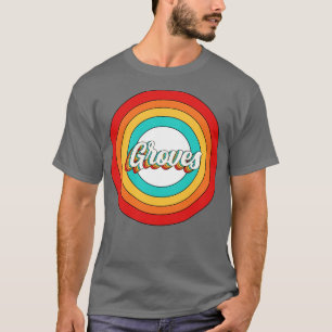 Camiseta Círculo Vintage Groves Name Shirt
