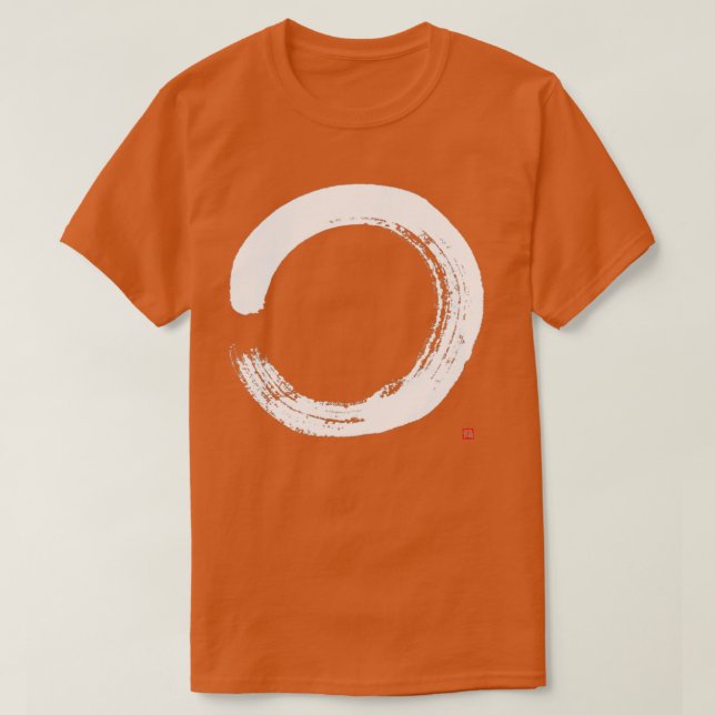 Camiseta Círculo Zen Com Caligrafia Artística Zen Enso (Frente do Design)