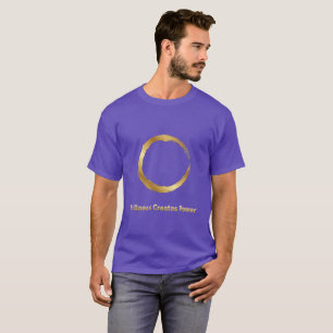 Camiseta Círculo Zen Dourado - A Quietude Cria Pod